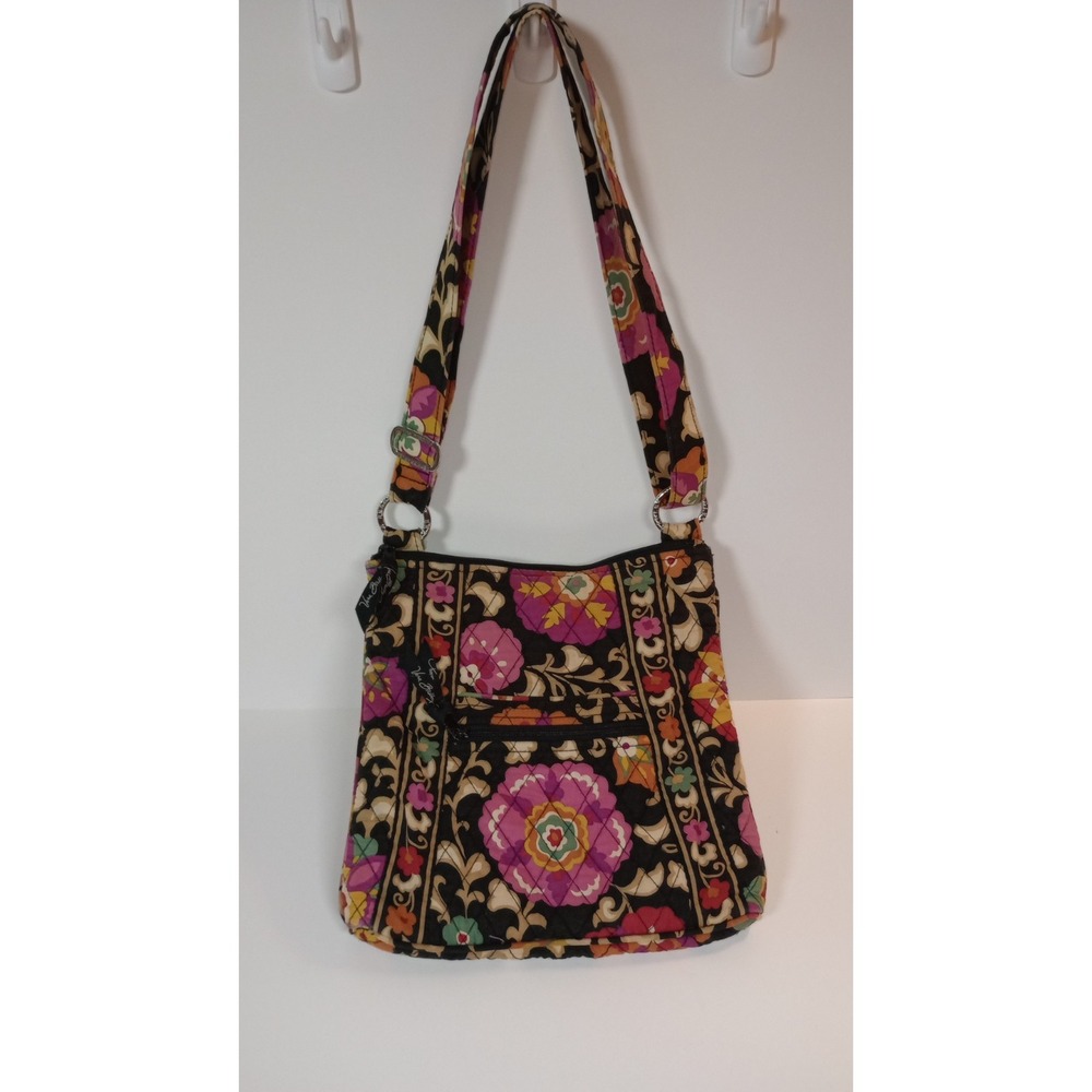 Vera Bradley Suzani Crossbody Purse Bag Pink Purple Paisley Retired Pattern - Picture 3 of 4